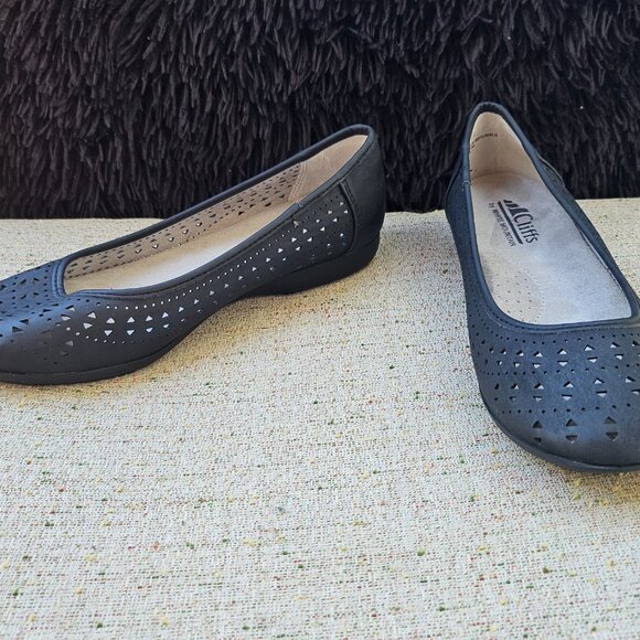 Cliffs by White Mountain Flats Women 7.5 Comfort ballet Black Shoes - Picture 5 of 14